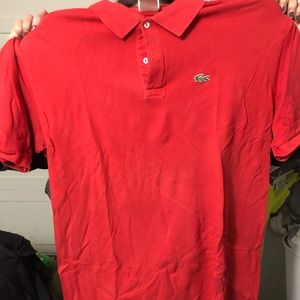 Lacoste red shirt
